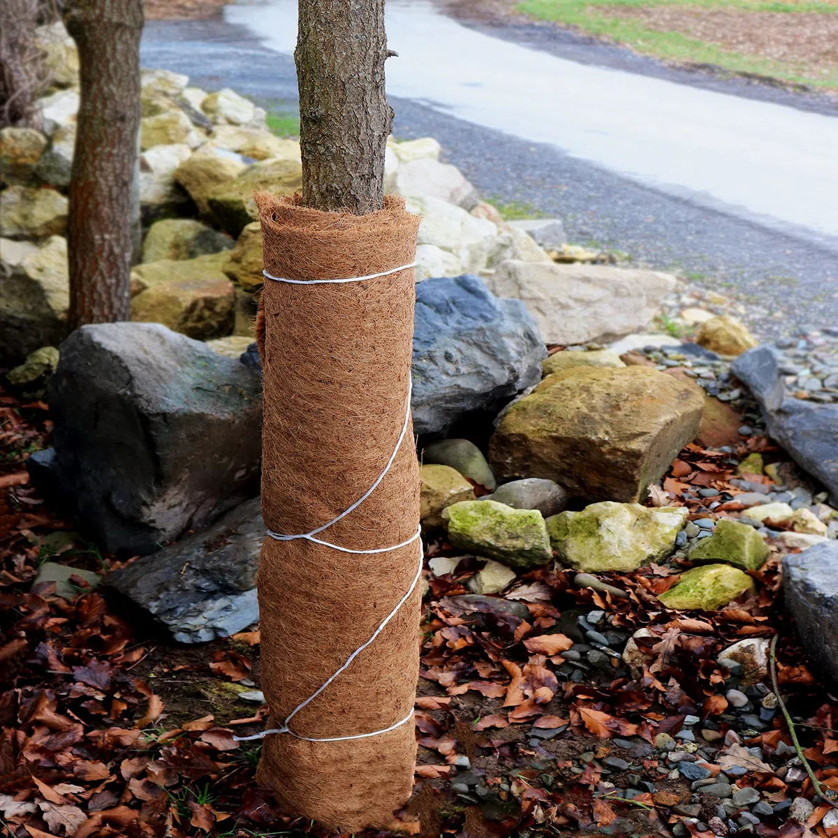 Aquagart Alfombrilla de coco, alfombrilla de fibra de coco, protección contra el invierno y protección contra el frío para plantas, 800 g/m², capa de látex natural unilateral (5 m x 75 cm)