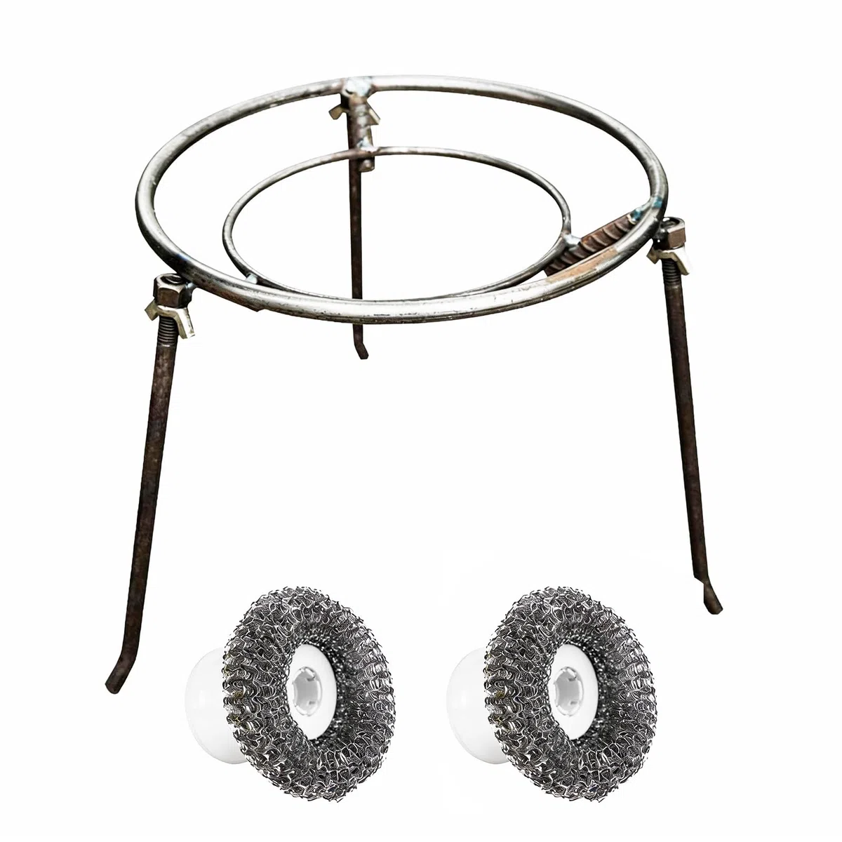 Trípode para Hoguera Trípode para Cocinar, Soporte para Ollas de Camping y Fogatas, Soporte Extraíble para Ollas, Soportes para Cocina al Aire para Camping, Accesorios para Barbacoas en el Jardín