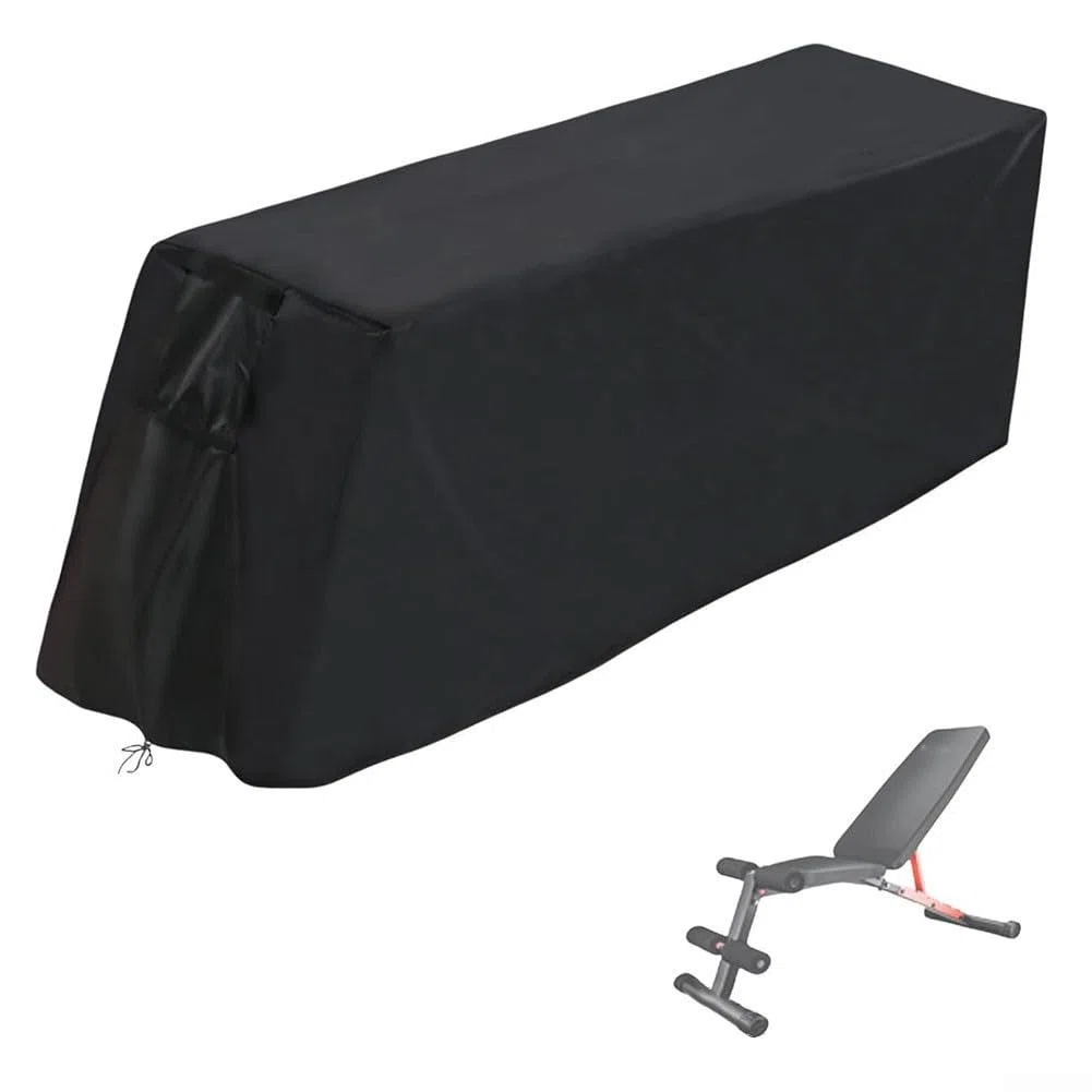 Funda de banco impermeable para equipo de gimnasio en casa, compatible con bancos de peso estándar y estaciones de entrenamiento ajustables para interiores y exteriores