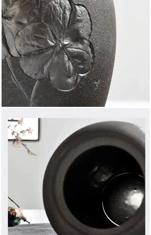Urnas de cremación para Adultos para Cenizas, urnas biodegradables, exhibición de cerámica en la urna en casa/Oficina(Color:C)