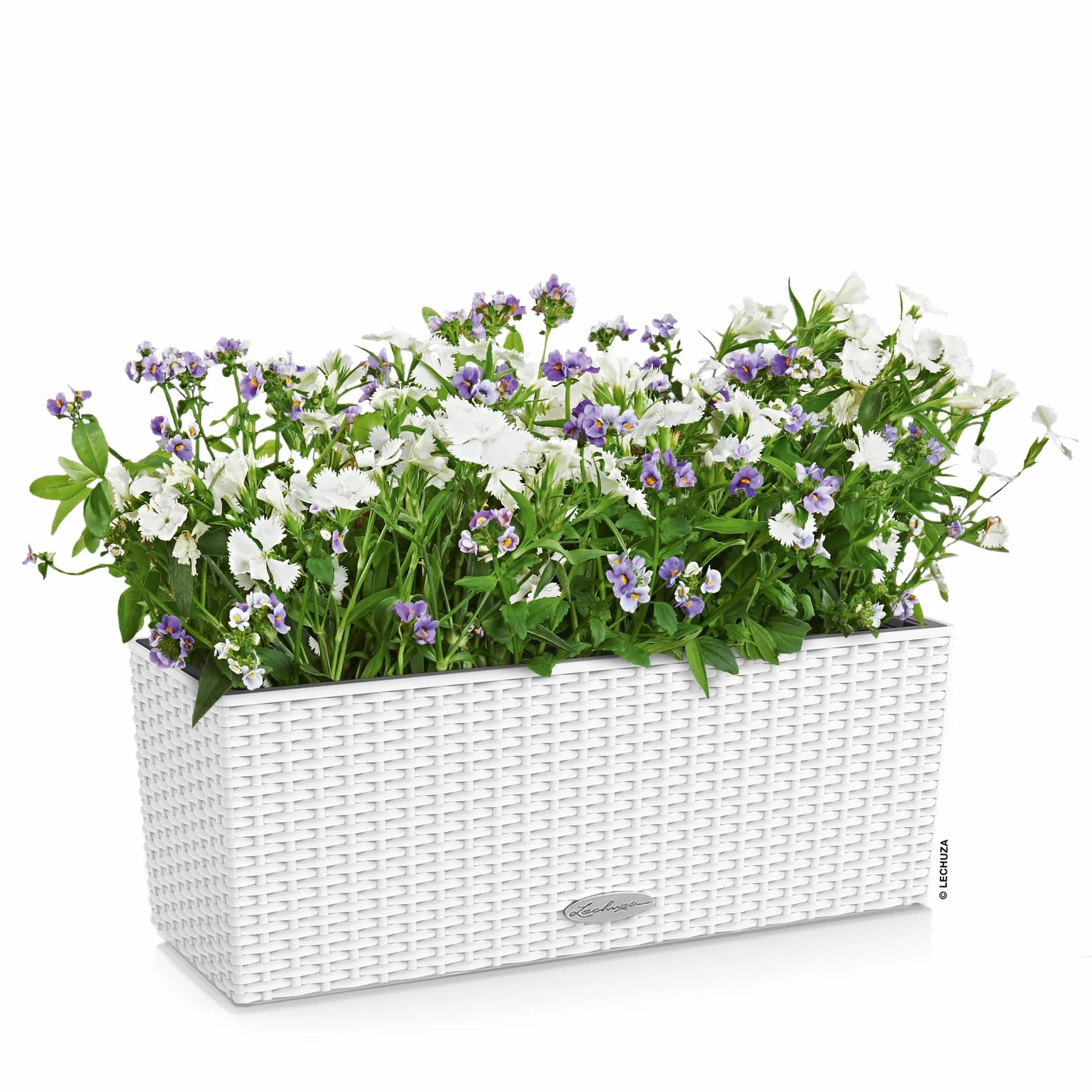 Lechuza 15600 Balconera Cottage 50, Blanco, 19 x 50 x 19 cm