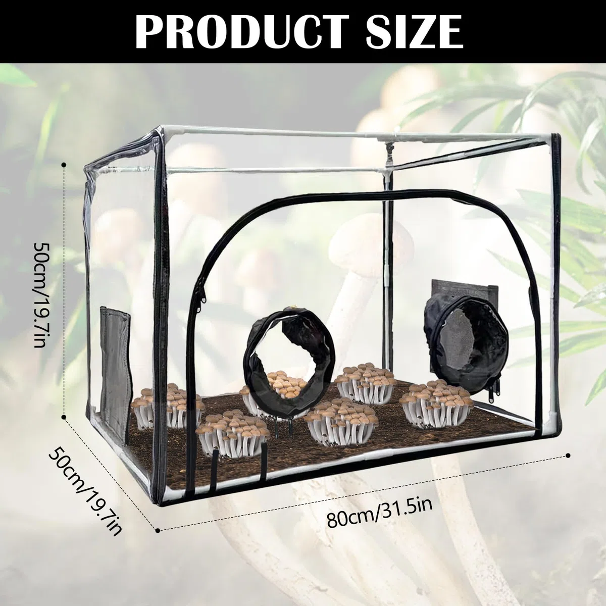 Still Air Box para Hongos, Mushroom Micología Campana Extractora Mushroom Bag Plant Propagation Station Carpa Plegable para Esporas Cultivo Versátil Suministros de Horticultura