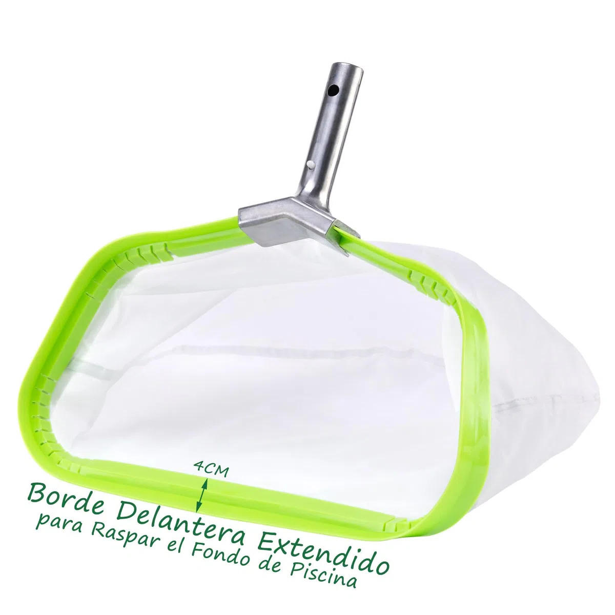 Ultra Fina Red de Piscina para Limpiar Polen Pequeños Mosquitos, RecogeHojas para Piscina con Marco Reforzado de Aluminio, Pool Rake Skimmer Net