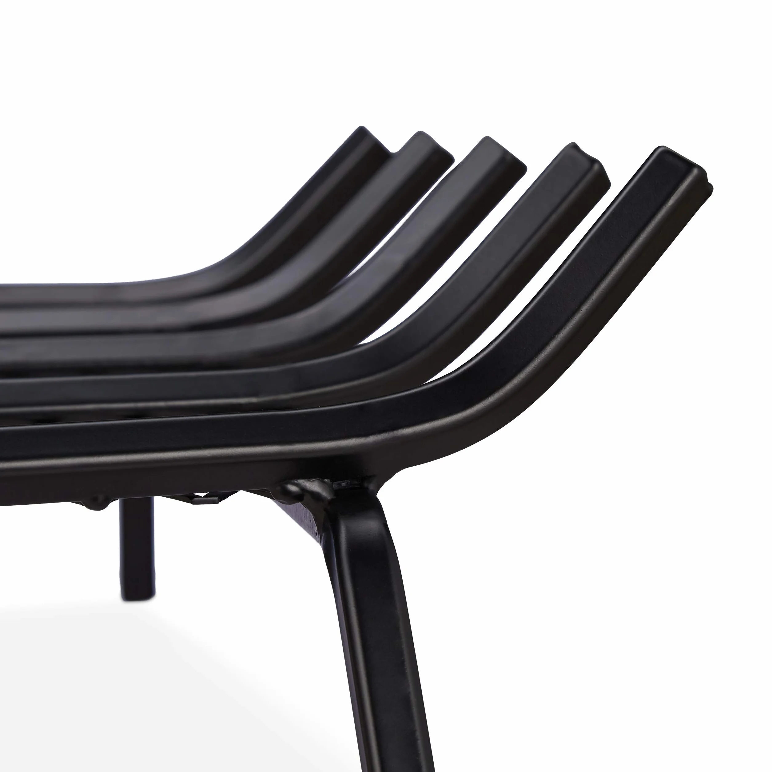 Relaxdays Parrilla para Chimenea, Rectangular, Acero, Resistente, Cesta con pies, 17x69x34 cm, Negro