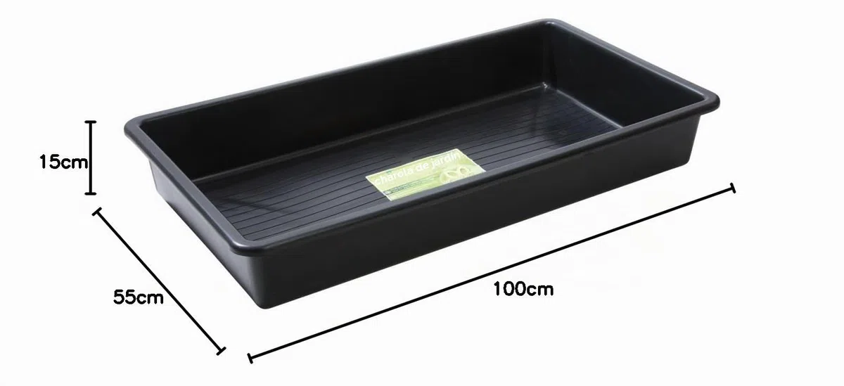 Garland Black Tray 100 x 55 x 15 cm (g95b)
