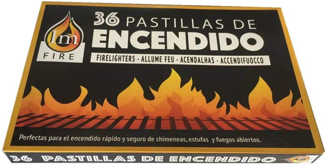 32 Cajas 1152 Pastillas de Encendido para encender Fuego Chimenea Estufas Barbacoas Firelighters